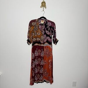 Farm Rio Sweet Mermaids Midi Dress XXS